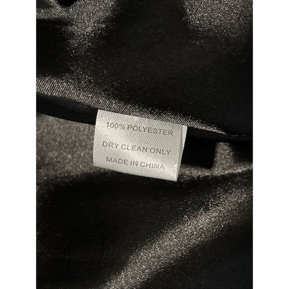 Anthropologie Hazel Haze Black Velvet Duster Coat Jacket Women’s Size L Longline - Picture 9 of 10